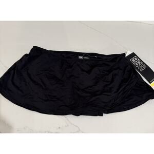 New Coco Reef Swimwear Bottom Mini Wrap Skirt Black Size M Bathing Suit